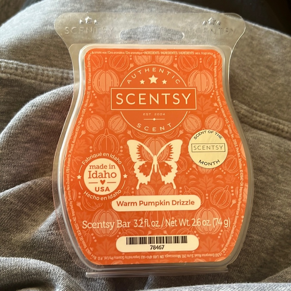 Warm Pumpkin Drizzle Scentsy Bar